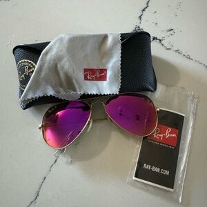 RAY-BAN POLARIZED PINK SUNGLASSES